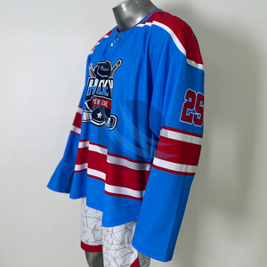 Jersey de Hockey sobre Hielo 100% Poliéster para Entrenamiento de Equipos Deportivos, Último Estilo, Logotipo Personalizado al por Mayor, Jersey de Hockey sobre Hielo para Hombre y Mujer - Product Image 2