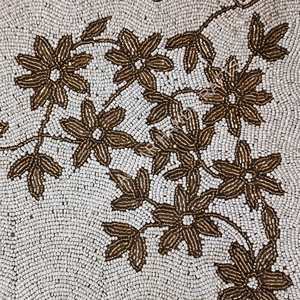 Camino de mesa de estilo Vintage moderno bordado Super calidad Premium diseño de árbol con cuentas Real patrón Floral para decoración del hogar - Product Image 5