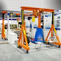 Portable petit portique grue 500 kg 5 tonnes capacité Source d'énergie électrique 10m Max palan moteur boîte de vitesses composants-pour une utilisation en extérieur