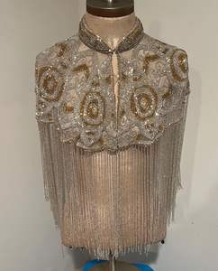 ชุดเดรสแต่งงานประดับด้วยลูกปัดผ้าซาตินหรูหรามีหางหรูหราชุดเดรสทรงสลิมฟิตชุดเดรสราตรีแฟชั่นสุภาพปักลูกปัดสำหรับเจ้าสาว - Product Image 5