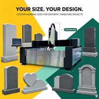 Machine de gravure sur pierre CNC 3 axes Jinzuan, contrôlée par PLC, pour la gravure de marbre, de granit, de pierres tombales, la découpe de lettres en relief, haute sécurité