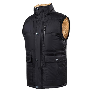 Gilet matelassé léger personnalisé coupe-vent respirant hiver gilet rembourré en duvet veste sans manches pour hommes - Product Image 1