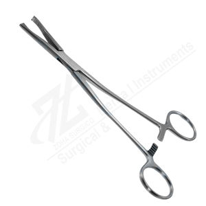 Pinces à ténue manuelle Lane en acier inoxydable, mâchoires droites dentelées, articulation à vis, 203 mm, instruments chirurgicaux certifiés CE - Product Image 1