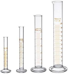 Top Selling Sturdy Borosilicate Glass <b>Laboratory</b> Glassware <b>Cylinder</b> Pour Design BALAJI INDIA(BI) Customizable Lab Supplies - Product Image 2