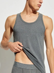 Haute qualité personnalisé poids lourd en gros 100% coton hommes lâche surdimensionné blanc débardeurs décontracté solide débardeurs - Product Image 2