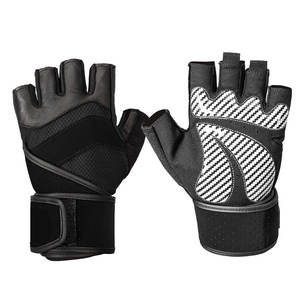 Guantes de gimnasio para hombres y mujeres para entrenamiento Fitness Spandex levantamiento de pesas guantes de ciclismo para deportes - Product Image 3