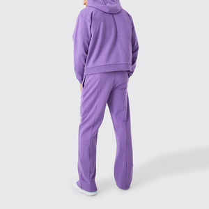 Chándales acampanados informales de algodón transpirable con logotipo personalizado para hombre, chándales acampanados informales de algodón con diseño personalizado al por mayor - Product Image 2