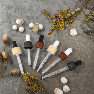 Packaging Printing Non-Spill Bamboo Bottles Dropper Screw Cap 10ml Customizable Size Essential Oil Bottle Glass Smooth Plastic - Product Image 5