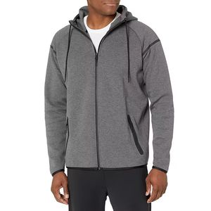 Sweat-shirt à capuche pour homme, coupe classique, 100% coton, molleton épais, imperméable, avec poche, personnalisable, uni, hiver, vente en gros - Product Image 3