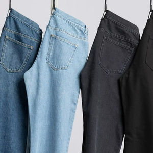 BD usine directe grande taille hommes taille haute Flare jean personnalisable Logo Design Vintage Streetwear imprimé Techniques hiver - Product Image 1