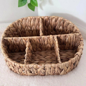 Organizador de cubiertos de jacinto de agua, cesta para utensilios, organizador de cubiertos al por mayor, organizadores de almacenamiento de cubiertos - Product Image 2