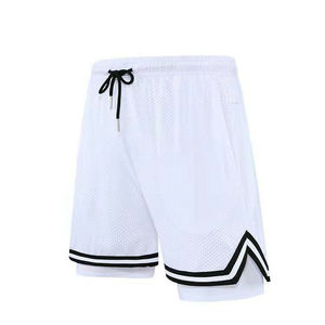 กางเกงขาสั้นผ้าฝ้าย100% สองชั้นกางเกงขาสั้นออกกำลังกายสำหรับเล่นกีฬานุ่มสบายๆบาสเก็ตบอลชายหาด - Product Image 1