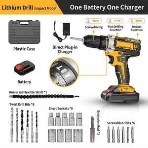 Nuevo <span class=keywords><strong>Taladro</strong></span> Eléctrico sin Escobillas, Mini <span class=keywords><strong>Taladro</strong></span> Inalámbrico de Alta Potencia con Batería de Litio, Herramienta Eléctrica Recargable Multifuncional para el Hogar - Product Image 2
