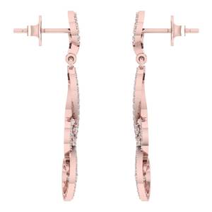 ต่างหูห้อยเพชรโมอิสประกายสวยงามสไตล์คลาสสิกสำหรับงานเฉลิมฉลองในงานแต่งงาน - Product Image 2