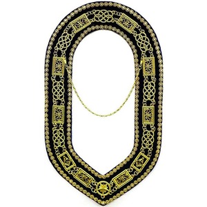 Masonic French Regalia <b>Leather</b> <b>Apron</b> Shape Officer's Ranks Rite of Memphis Misraim Set Badges Custom Embroidered OEM/ODM Service - Product Image 1