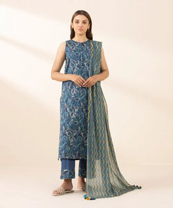 Robe en coton traditionnelle fantaisie en vrac, vêtements décontractés, shalwar kameez avec couleur personnalisée pour femmes maxi - Product Image 2