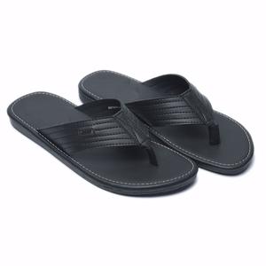 Sandalias planas de cuero de vaca con punta abierta para hombres para actividades al aire libre - Product Image 1