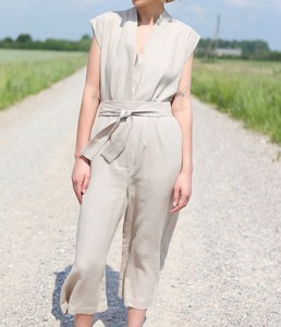 Overol Casual de Talla Única para Mujer, 100% Algodón, Transpirable, de Secado Rápido, Talla Grande, Maxi Jumpsuit - Product Image 4