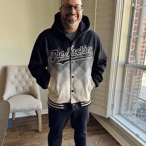 Sweats à capuche et sweatshirts pour hommes Sweatshirts à capuche carrés dégradés XL pour hommes Pull à capuche direct Sweat à capuche à motif de bricolage - Product Image 6