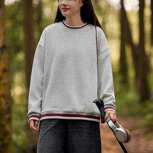 Women's Casual Color-Block <b>Crewneck</b> Sweatshirt Winter Unisex Pullover Round Neck Sweatshirt Long Sleeve Knitting Design - Product Image 6