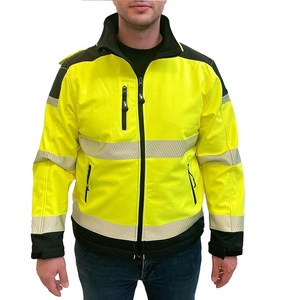 Chaqueta de seguridad de poliéster de invierno de alta visibilidad Logotipo personalizable Trabajo nocturno Ropa reflectante Calidad de exportación - Product Image 3