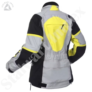 Chaqueta de moto de cuero de carreras de invierno para hombre de diseñador personalizado moda protectora para montar chaqueta de invierno - Product Image 1