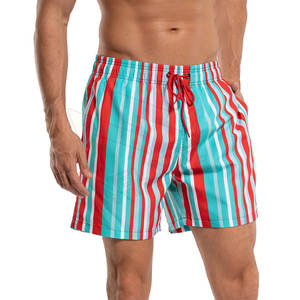Pantalones cortos de playa de malla de verano de alta calidad para hombres, transpirables y ecológicos con forro impreso, diseño del fabricante - Product Image 2