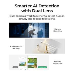 Cámara de Seguridad Inteligente para Exteriores con Doble Lente 2K+2K PTZ WiFi, con Detección y Seguimiento Humano por IA, Aplicación IMILAB LIFE, Blanca - Product Image 6