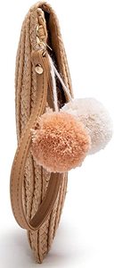 Sac fourre-tout en paille pour femmes grande capacité Shopping fourre-tout bohème sac à bandoulière voyage sac de plage avec doublure OEM - Product Image 4