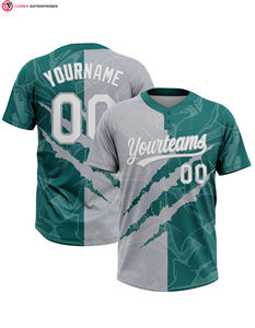 Maillot de softball unisexe à deux boutons personnalisé respirant à séchage rapide t-shirts de softball pour femmes uniforme d'équipe sportive - Product Image 5