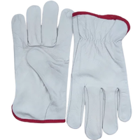 Gants de Soudure Robustes XL en Cuir de Vachette/Cuir de Chèvre/Cuir Pleine Fleur – Protection des Mains pour la Logistique, Résistants à l'Usure EN388 – Offre Spéciale