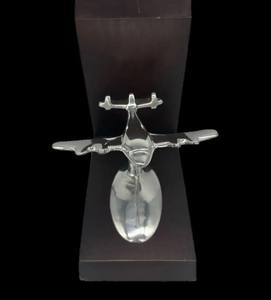 Rolls Royce <b>Spirit</b> of Ecstasy Hood Ornament Silver Metal Figurine Wooden Base Desk Decor Collectible Statue Gift - Product Image 2
