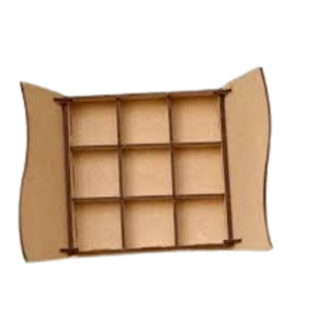 Exhibición de chocolate Corazón de madera creativo Soporte de exhibición de chocolate Soporte de exhibición de postres - Product Image 1