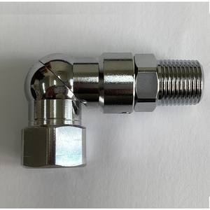 APLUS-Acoplador de aire universal giratorio, acero cromado, 1/8 grados, 360 ", - Product Image 1