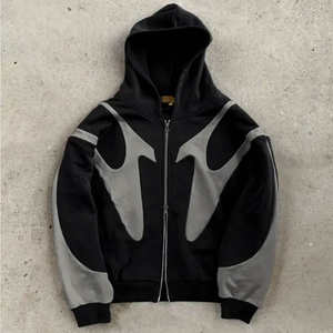 OEM Winter Fashion Men's Thermal Pullover Hoodie 100% Cotton French Terry High Quality Panel Cut Front Plain Design Size XL - Product Image 5