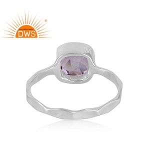 Anillo de banda de piedras preciosas de amatista Natural de plata de ley fina de nuevo diseño, joyería para mujer, regalo para ella - Product Image 4