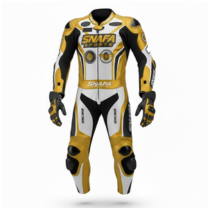 Combinaison de moto en cuir véritable Service personnalisé Marque privée Combinaison de moto en cuir durable Combinaisons de moto de qualité supérieure - Product Image 1