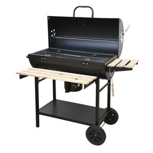 เตาบาร์บีคิวเหล็ก BestBQ ขนาด 108x70x สูง 100 ซม. พร้อมฝาปิด ชั้นวางไม้ 2 ล้อ-แบบพกพา สไตล์โมเดิร์น สำหรับครัว งานปาร์ตี้ และการอบ - Product Image 1