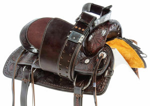 Meilleure vente selle d'endurance occidentale marron de qualité supérieure sculptée à la main en cuir durable équitation équestre Tack - Product Image 6