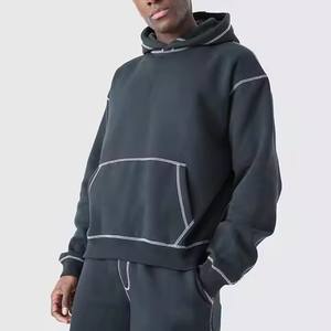 Ensemble short à capuche pour hommes 100% coton T-shirt et survêtement court à la mode Offre Spéciale ensemble d'été OEM - Product Image 5