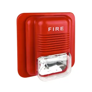 12V/24V sirena de fuego convencional alarma bocina altavoz sirena estroboscópica con tubo de luz