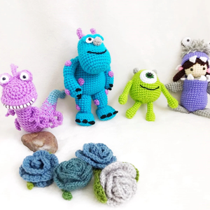 พวงกุญแจถักโครเชต์รูปสัตว์ทำมือน่ารัก Amigurumi พวงกุญแจถักกระเป๋าเป้สะพายหลังรถเสน่ห์ผลิตในเวียดนาม - Product Image 6