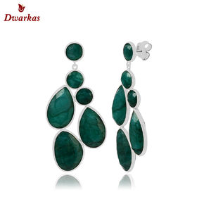 Boucles d'oreilles classiques 925 argent sterling pierre de lune lunette réglage goutte boucle d'oreille pour les bijoux de cadeau d'anniversaire de mariage des femmes - Product Image 5