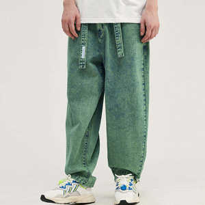 กางเกงคาร์โก้สำหรับผู้ชาย,กางเกงผ้าฝ้ายผ้ายืดสำหรับใส่กลางแจ้งกางเกงขากว้างกางเกงทำงานทรงหลวมพิมพ์ลายโลโก้แบบกำหนดเอง - Product Image 1