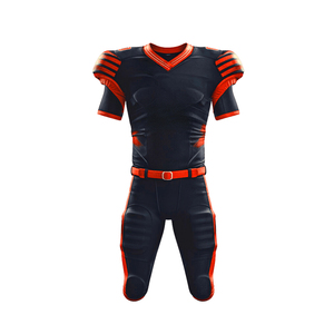 Uniforme de Fútbol Americano de Último Diseño para Adultos, Transpirable, de Manga Corta, 100% Poliéster, Conjunto de Uniformes de Fútbol Americano - Product Image 2