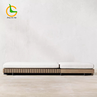 Chaise longue de jardin en teck personnalisée, imperméable, pour extérieur, bord de piscine, plage, détente, chaise inclinable