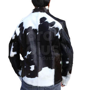 Premium Real Cowhide Leather Winter <b>Jacket</b> for <b>Men</b> Vintage Casual Design with Zipper Front <b>Long</b> Sleeve Eco-Friendly Breathable - Product Image 2