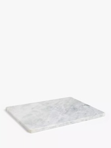 เขียงหินอ่อนสีขาวหรูหราสำหรับตัดและเสิร์ฟในห้องครัวดีไซน์เรียบง่ายทันสมัยเหมาะสำหรับการอบและการทำอาหาร - Product Image 5