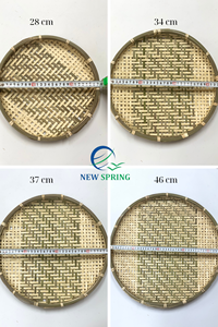 Bandeja de bambú ecológica tejida a mano de estilo clásico, el mejor proveedor, cesta respetuosa con el medio ambiente de Vietnam, artesanías de Bambú - Product Image 3