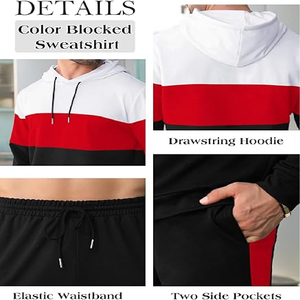 Survêtement deux pièces pour hommes avec logo personnalisé Sportswear Survêtement décontracté pour homme, 100% coton - Product Image 6